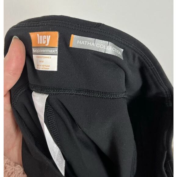 Lucy Powermax Hatha Collection Black Capri Size Medium Stretch Active Women’s - Picture 4 of 5